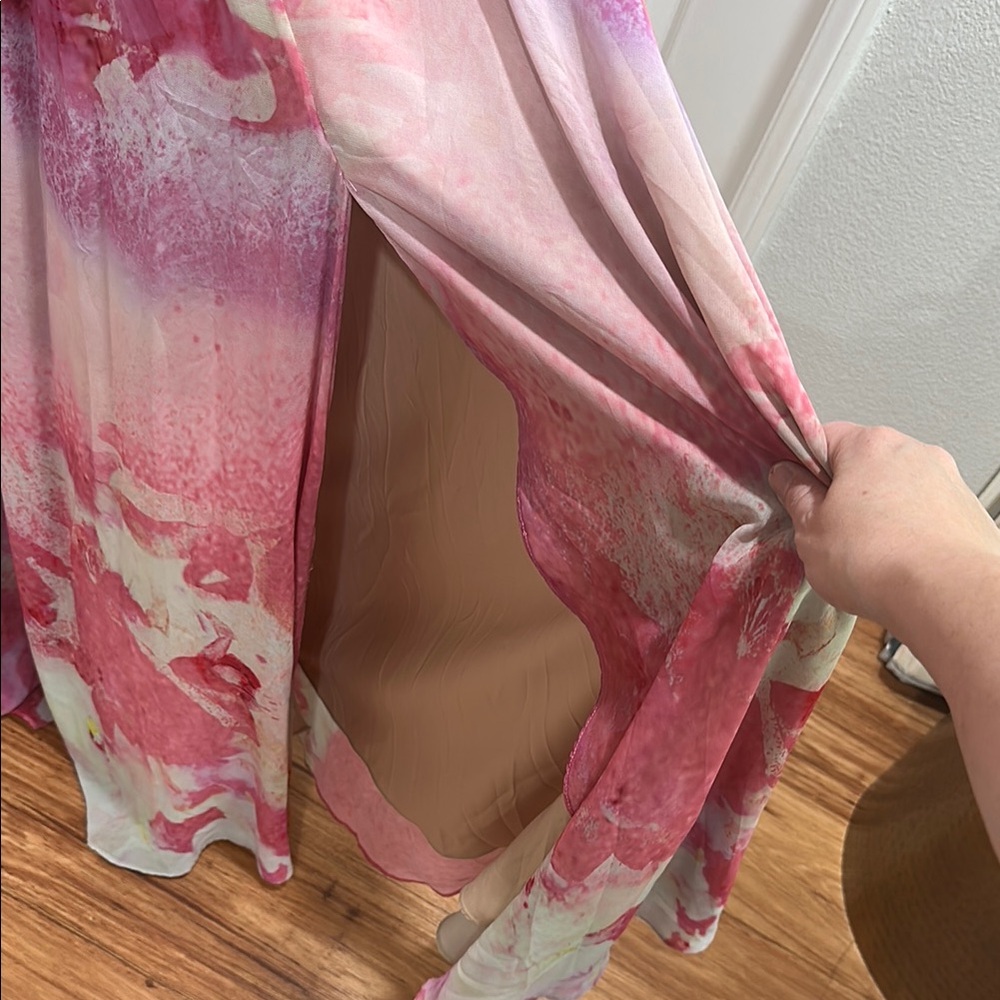 Fame and Partners Pink Floral Maxi Dress - Picture 4 of 6